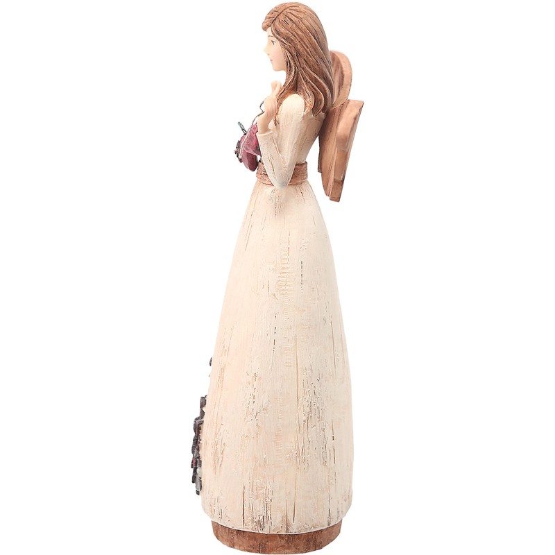 Pavilion Gift Company Simple Spirits 41008 Angel Figurine Holding Hearts,