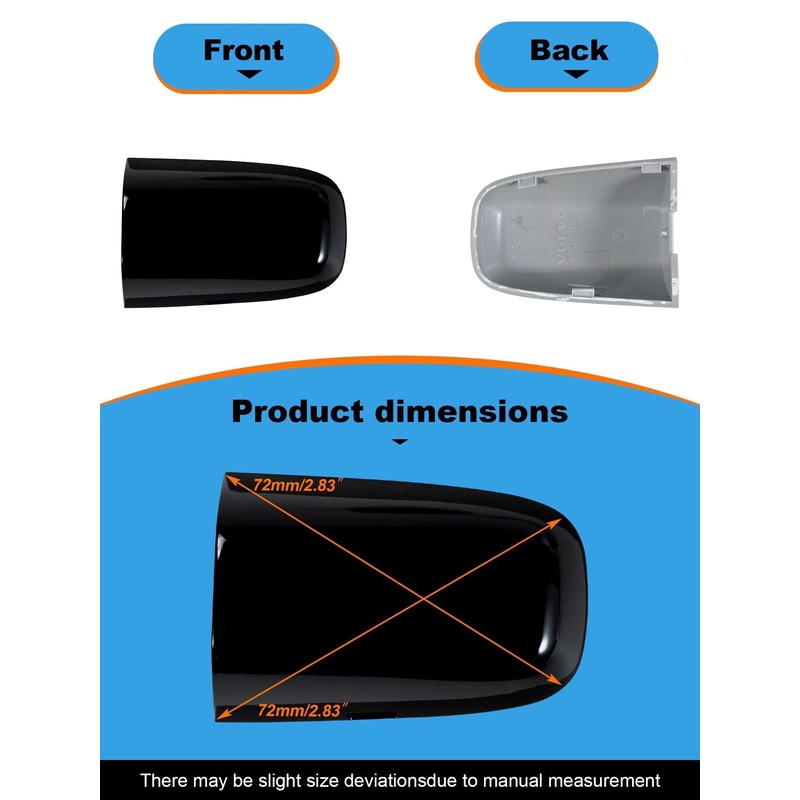 CZShiYue Car Front Left Exterior Door Handle Lock Cover Fit