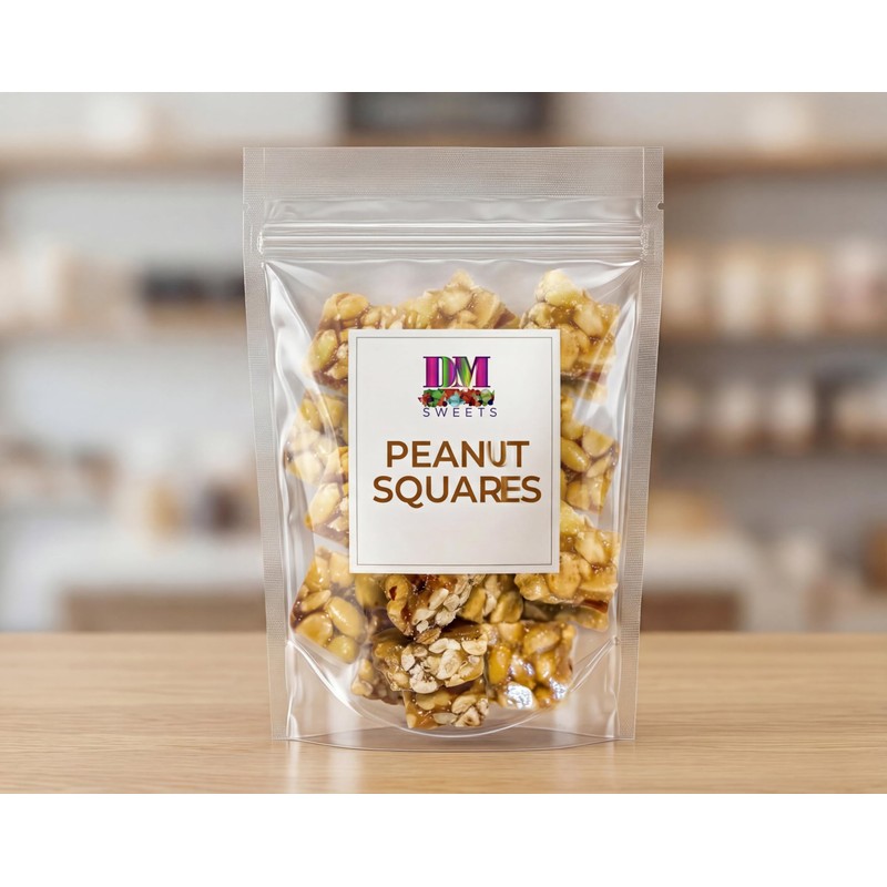 Old‑Fashioned Peanut Squares – 20 oz Resealable Bag – Crunchy