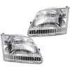For Ford F-150 Headlight 2001 2002 2003 Pair Driver and