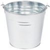 American Metalcraft PTUB87 Natural Galvanized Steel Pail with Handle, 1.16-Gallon,
