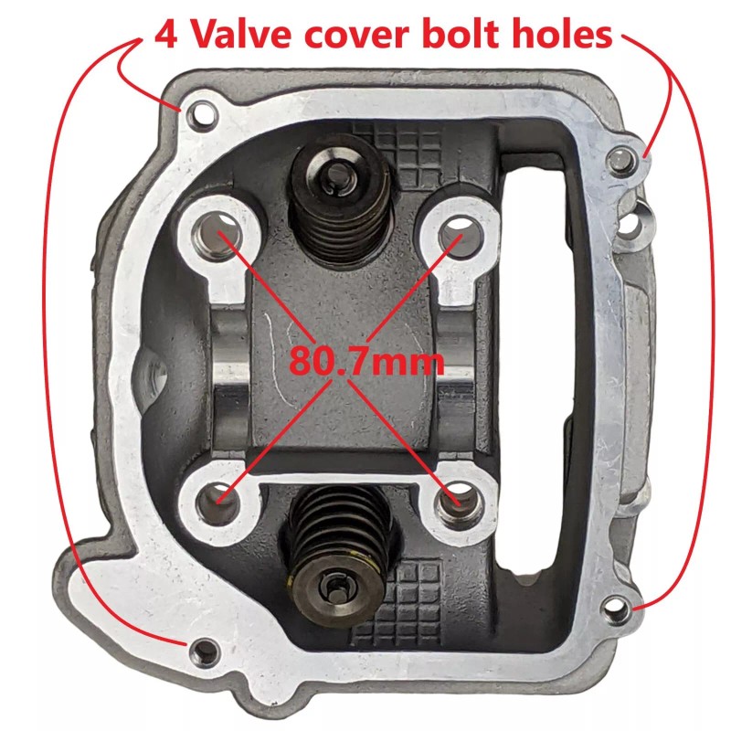 RedCap Big Bore Cylinder Head 62mm B-Block for Gy6 4-Stroke