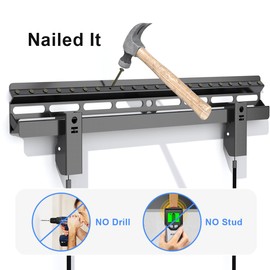 Suptek Studless TV Wall Mount for Most 23-60 Inch TVs up to 99 lbs, Low Profile No Drill TV Mount, Drywall Bracket with Max VESA 400x400mm, No Stud, No Drill, Easy Install, MF8