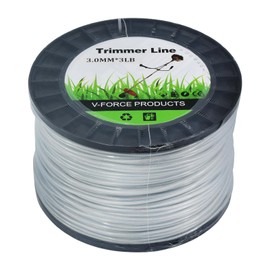 BGTOOL .120" Round Trimmer Line Universal Steel Wire Grass Trimmer Wire Rope Cord Line Heavy Duty Strimmer Brushcutter Trimmer Replacement Spool (3LB)