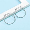 Josfeva Silver Hoops Earrings for Women Girls, Hypoallergenic 925 Sterling