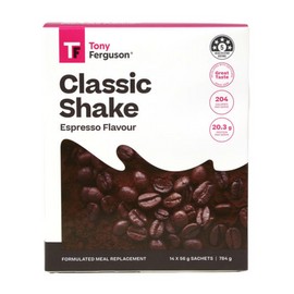 Tony Ferguson Classic Shake Espresso Flavour 56g x 14 Sachets