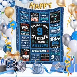 INXENG Gifts for 9 Year Old Boy, 9 Year Old Boy Gifts Kids Blanket 40x50in, Best Gifts for 9 Year Old Boys Warm Flannel Throw Blankets Birthday Gifts for 9 Year Old Boy