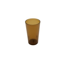 G.E.T. Enterprises 6612-1-A-EC, Amber 12 oz. Plastic Tumblers (Pack of 4)