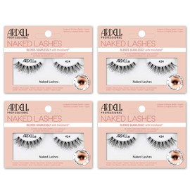 Ardell False Lashes, Naked Lashes 424 with Invisiband, 4 pairs