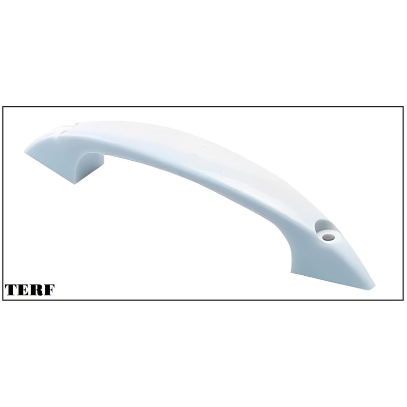 TERF® D-Shape Front Fix Pull Handle 100mm (4 inch) White