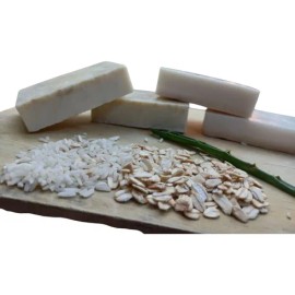 Jabón Artesanál De Arroz Y Avena + Vitamina E Y Colágeno.