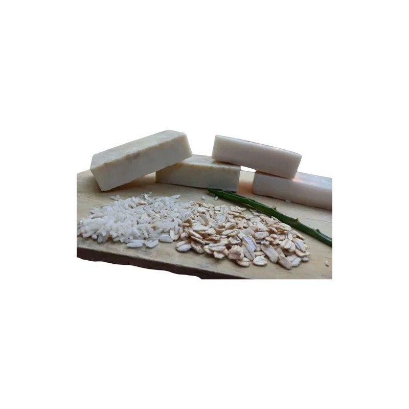 Jabón Artesanál De Arroz Y Avena + Vitamina E Y