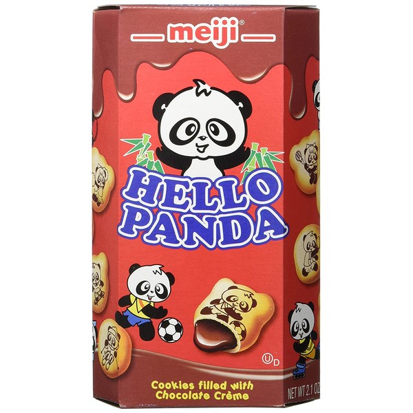 Meiji Hello Panda Cookie, Chocolate, 2.1 Ounce (Pack of 10)