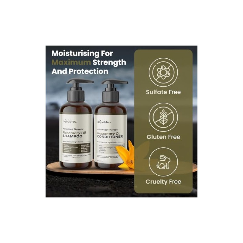 Aquableu Set De Champú Y Acondicionador Advanced Therapy Anti-Finning Con