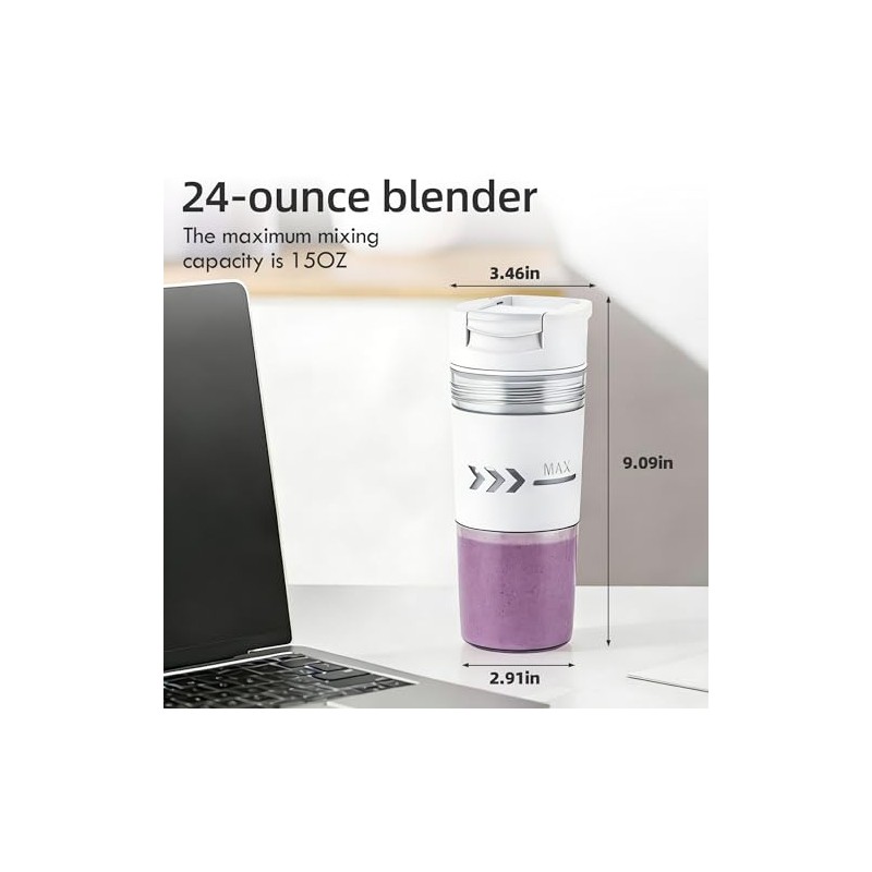 Portable Cordless Blender for Smoothies and Shakes