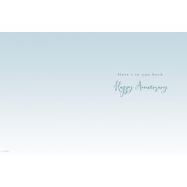Piccadilly Greetings Anniversary Card, Brother & Sister-in-Law on Your Anniversary - 8 x 6 inches