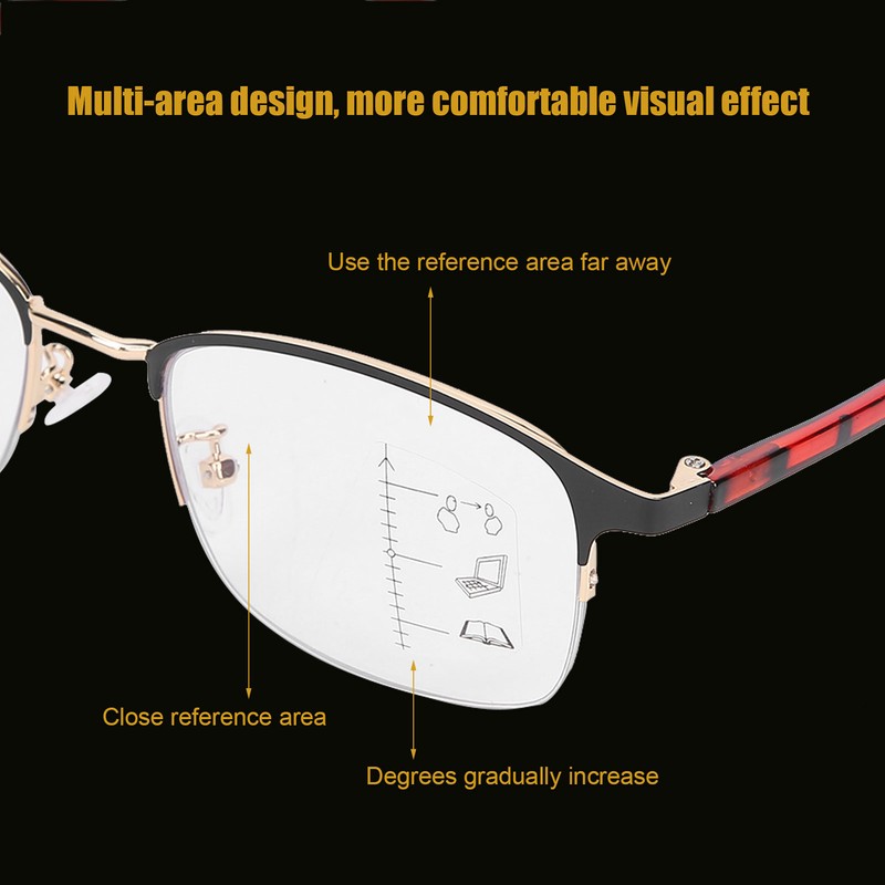 Zoom Presbyopic Glasses Blue Light Blocking Reading Glasses Unisex Elderly