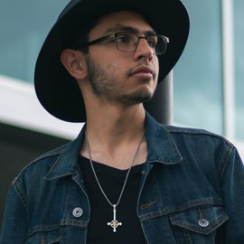 MEIDERBO Satanic Necklace 925 Sterling Silver Leviathan Cross Necklace Inverted Pentagram Amulet Jewelry Gifts for Men Women