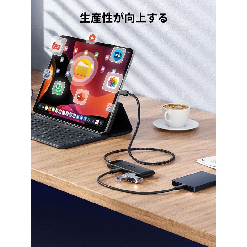 USB-C Hub 10Gbps 5-in-1 USB-C 3.2 Port High Speed Data