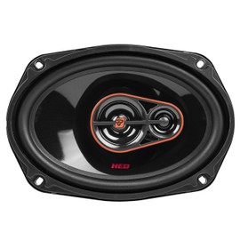 Cerwin Vega HED Series 6.5" 3-Way Coaxial Car Speakers, 4Ω, 60W RMS/340W MAX Power, Superior Car Audio System, Durable Steel Frame, Graphite Cone, PEI Tweeter for Enhanced Car Speaker