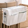 Forreen Bedside Storage Pocket, 2 Pcs Bedside Hanging Storage Basket