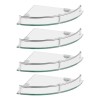 Minimalista Set Jabonera Baño Esquina 4 Piezas De Cristal
