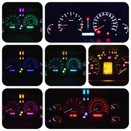WLJH White Instrument Cluster Led Lights Panel Gauge Dash Speedometer Tachometer Bulb Full Light Kit for for Dodge Ram 1500 2500 3500 1994-2001, Pack of 20