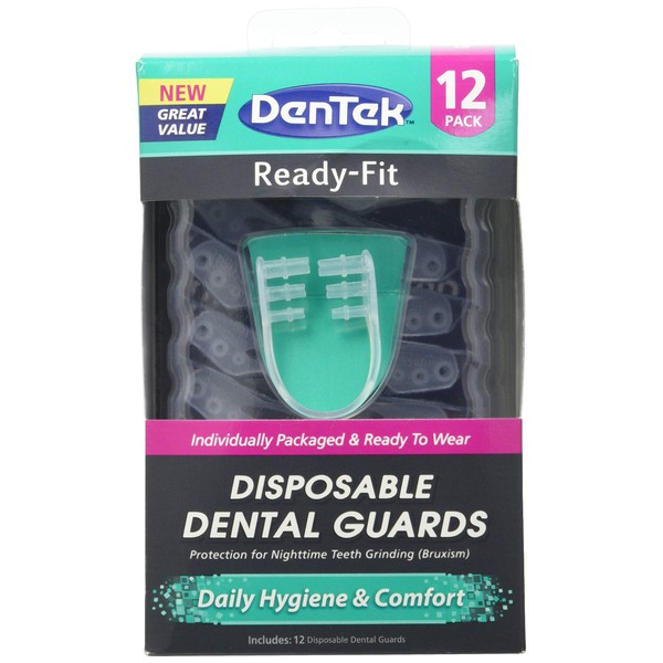 DenTek Ready Fit Dental Guards to Help Prevent Night Time Teeth Grinding and Clenching known as Bruxism (12 pack)