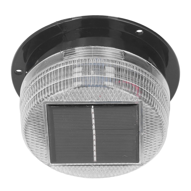 Solar Warning Light 6 LED Beads Red Blue Alternate Waterproof