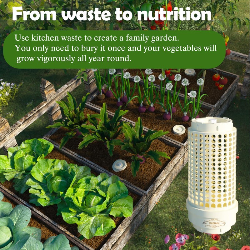 Underground Worm Farm, Garden Mini vermicomposting bin for use in