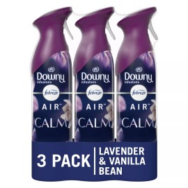 Febreze Air Freshener 8.8 Oz Pack of 3 Downy Calm Vanilla Sandalwood Scent