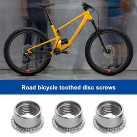LT Easiyl 10pcs Bicycle Chainring Screws Bicycle Crankset Screw Chainring Bolts Crank Mounting Bolt for Mountain Bike Road Bike Folding Bike, Single Disc