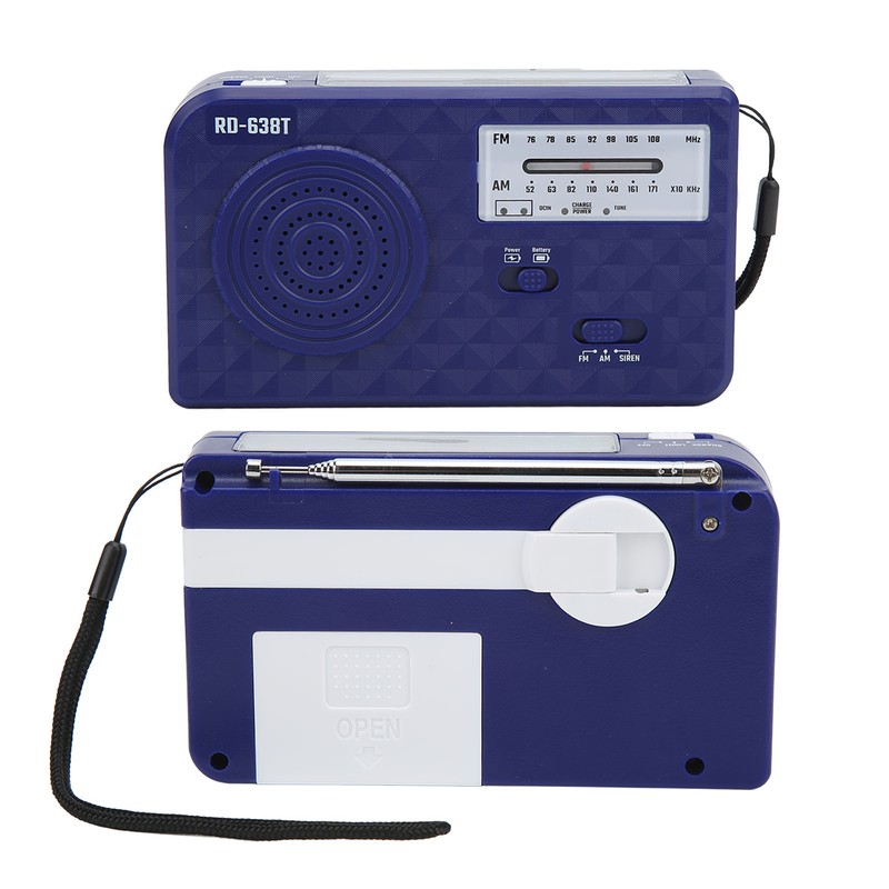 Hand Crank Solar Radio Multifunctional Emergency Radio With LED Flashlight