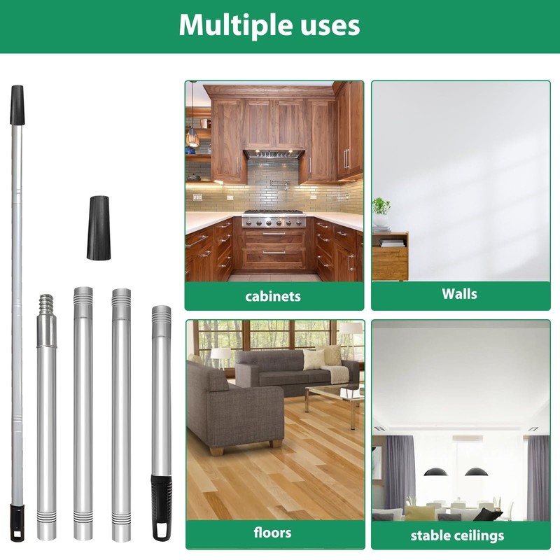 Paint Roller Extension Poles, 1.2M Aluminum Alloy Paint Brush Extension