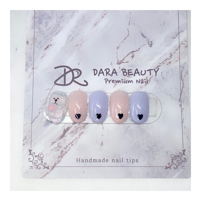 Dara Beauty September Art of the MonthBear Heart Nail❣ -