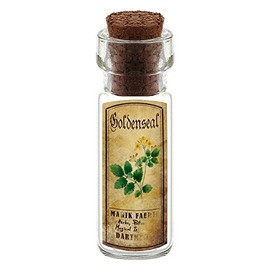 MyTinyWorld Dolls House Apothecary Goldenseal Herb Short Colour Label And Bottle