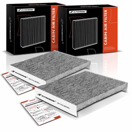 A-Premium Filtro de aire de cabina de 2 piezas con carbón activado compatible con Ford Fusion 2010-2012 y Lincoln MKZ 2010-2012 y Mercury Milan 2010-2011, reemplazo # AE5Z19N619A