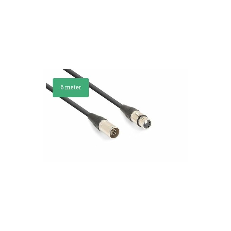 PD Connex DMX Cable XLR 5-Pin (M/F) - 6 Metres