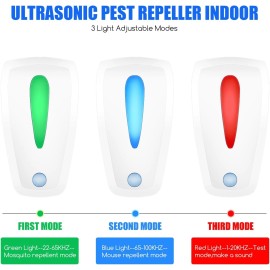 Jahy2Tech 6 Packs Ultrasonic Electronic Insect Repellent Indoor Pest Control