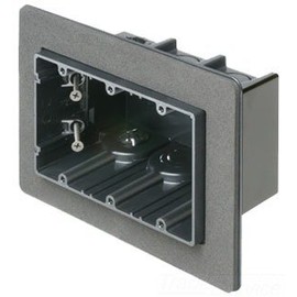 Arlington F103F Non-Conductive Plastic 3-Gang Non-Metallic Vapor Box 8.125 Inch x 5.990 Inch x 3.510 Inch 59 Cubic-Inch One-Box