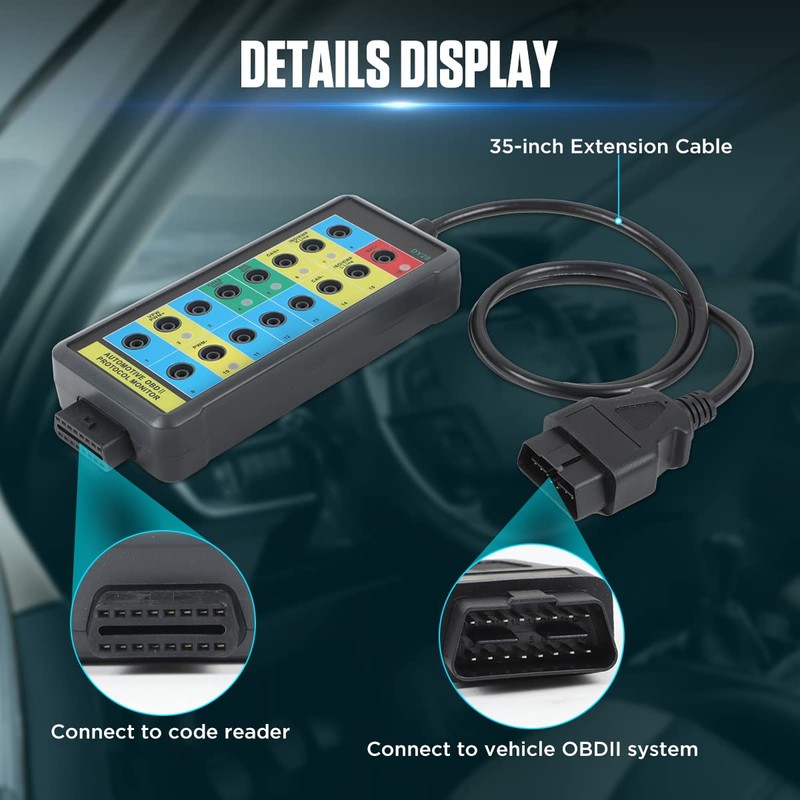 OBD2 Breakout Box Powerful OBDII Protocol Detector Communication/Power/Ground Detection Breakout