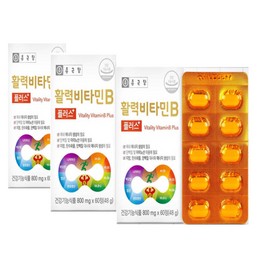 Chong Kun Dang Vitality Vitamin B Plus 60 tablets (3) / 종근당 활력 비타민B 플러스 60정 3개