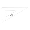 Graphoplex Set Square 60 ° 3 Edges Transparent 15 cm