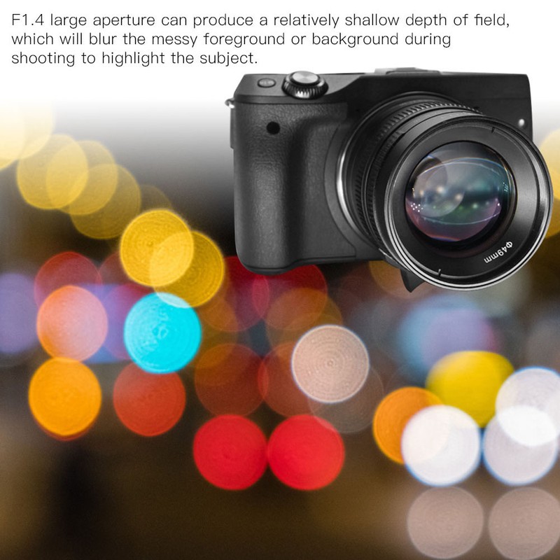 55mm F1.4 APSC Large Aperture Fixed Lens for Fuji FX