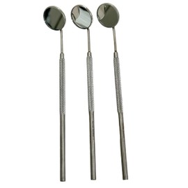 Dental Mouth Mirror #5 with Handle Stainless Steel Mouth Examination Dental Instrument (5)