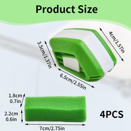 Pack of 2 windscreen wiper cutters including sponge, car sponge, windscreen wiper puller with sponges, cleaning cloths, universal wiper blade cutter, sponge car, alternative to replacement wiper