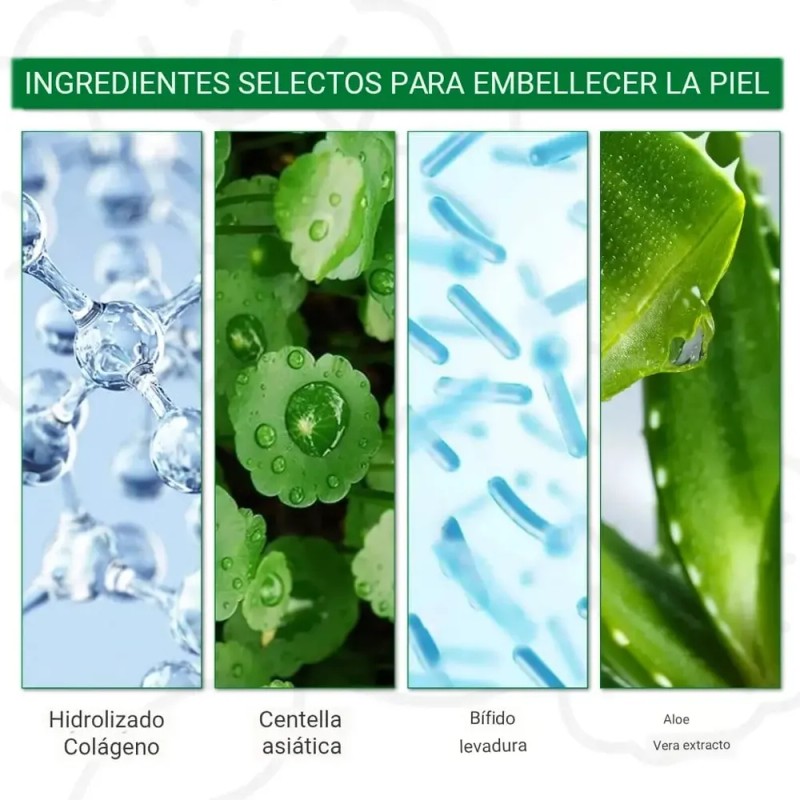 20 Mascarilla Faciales Coreana Antiarrugas Manchas Nocturna