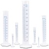 10ml Plastic Graduated Cylinder, Printed Graduations, Single Metric Scale, Polypropylene,