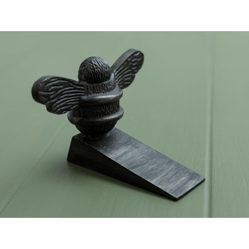 Bee Door Stop Wedge | Brass Bee Door Stop Holder