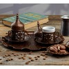 DEMMEX 2024 Turkish Greek Arabic Coffee Serving Set with Cups,